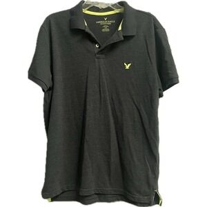 American Eagle Men's Pique polo shirt short sleeve size Large